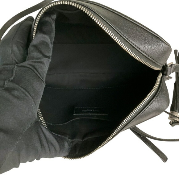 Saint Laurent Camera Leather Shoulder Bag Black - Picture 12 of 14